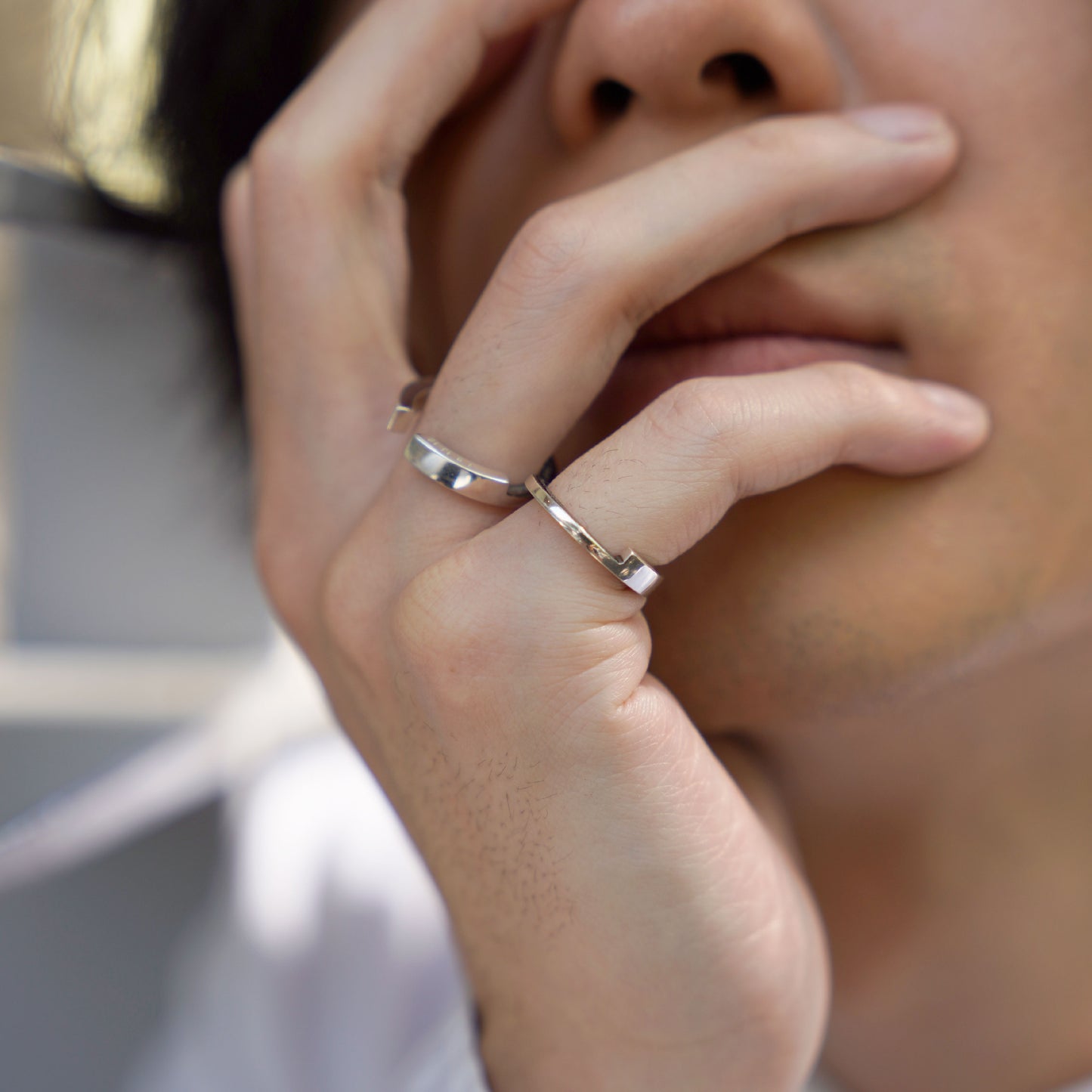 half and lack ring (ver.Black)