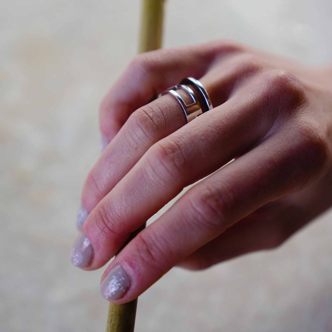 half and lack ring (ver.Black)